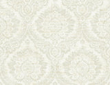 York Kauai Taupe Damask Wallpaper