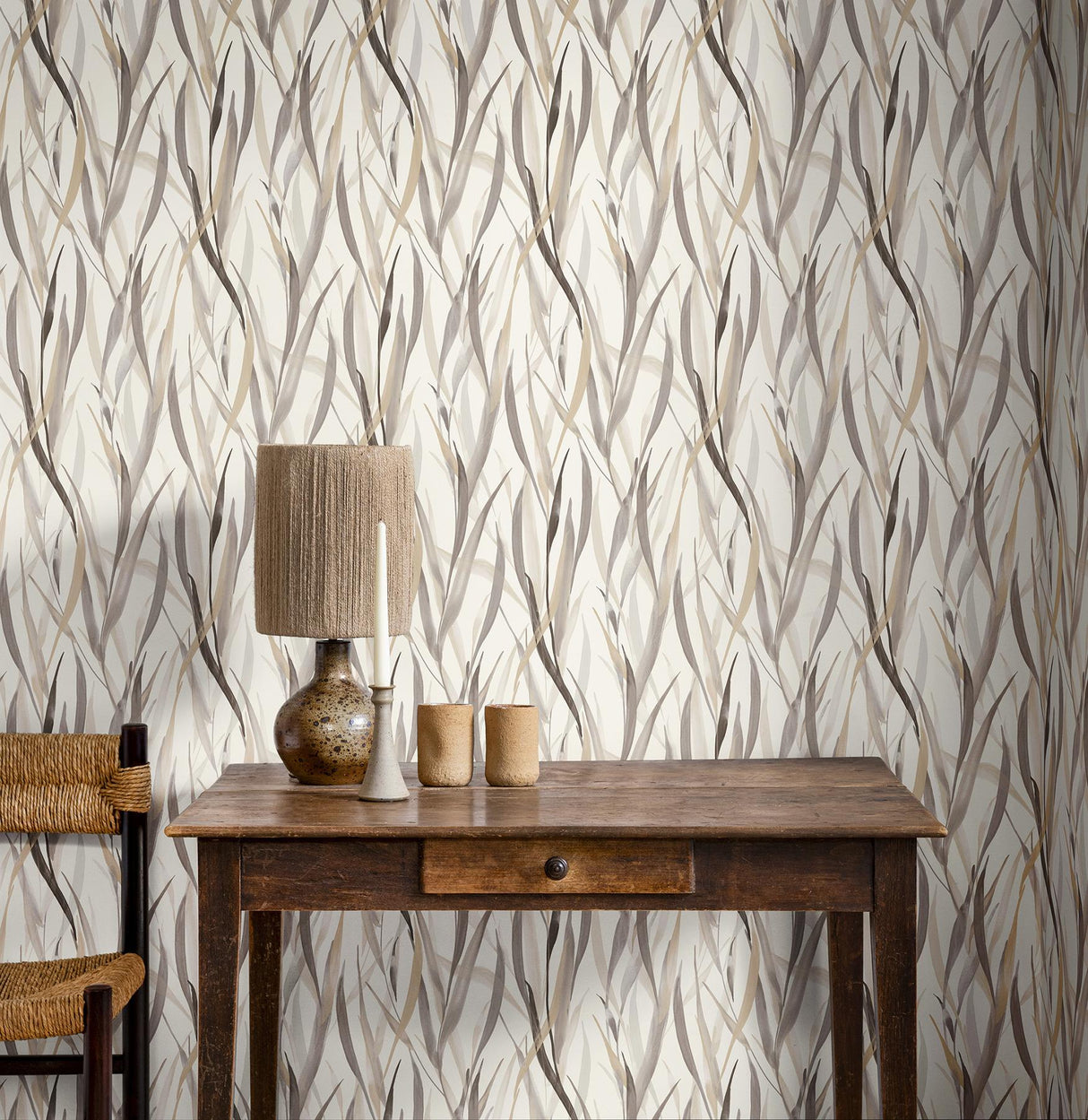 York Sway Neutral Botanical Wallpaper