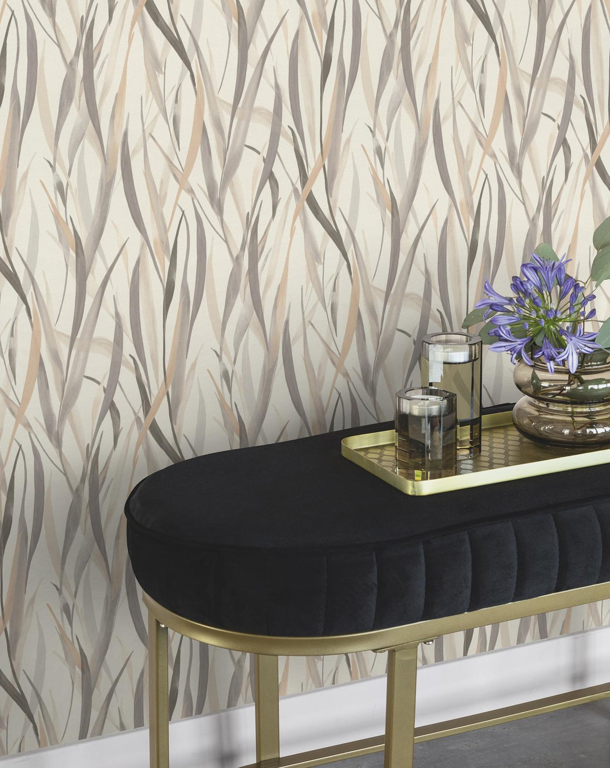 York Sway Neutral Botanical Wallpaper
