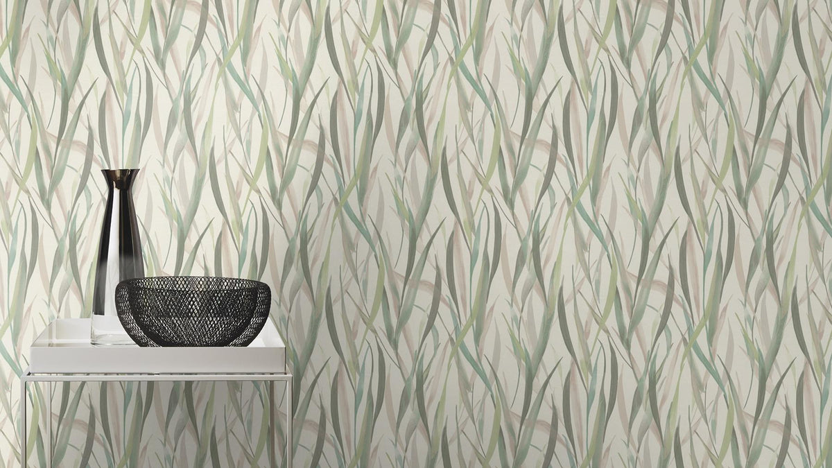 York Sway Light Green Botanical Wallpaper