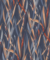 York Sway Blue Botanical Wallpaper