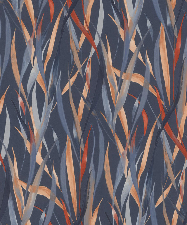 York Sway Blue Botanical Wallpaper