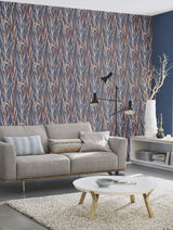 York Sway Blue Botanical Wallpaper
