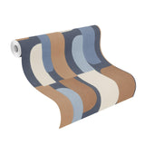 York Derain Blue Geometric Wallpaper