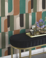 York Derain Green Geometric Wallpaper