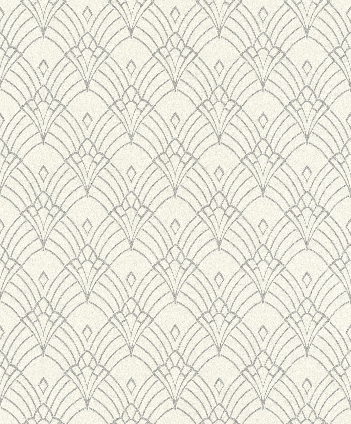 York Rooney White Fan Wallpaper