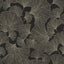 York Waft Black Ginkgo Wallpaper