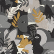York Giacometti Grey Flora & Faces Wallpaper