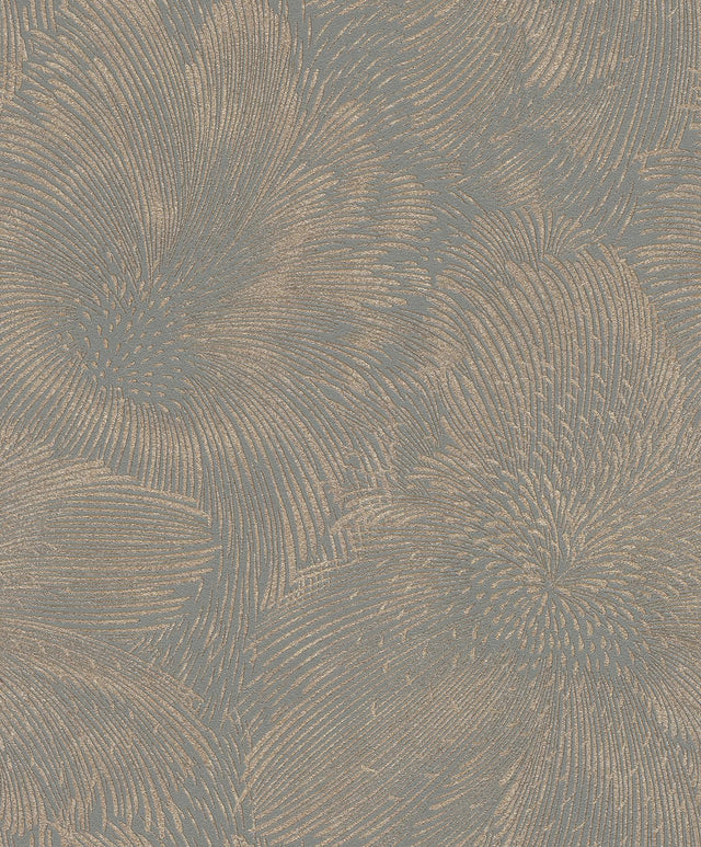 York Purser Copper Abstract Wallpaper