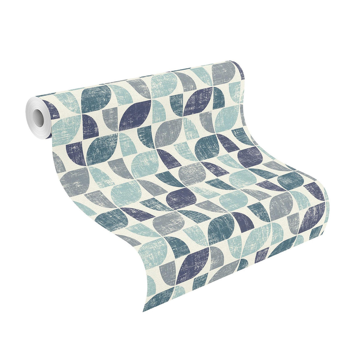 York Dorwin Blue Geometric Wallpaper