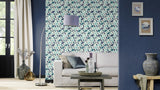 York Dorwin Blue Geometric Wallpaper