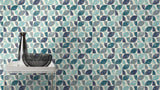 York Dorwin Blue Geometric Wallpaper