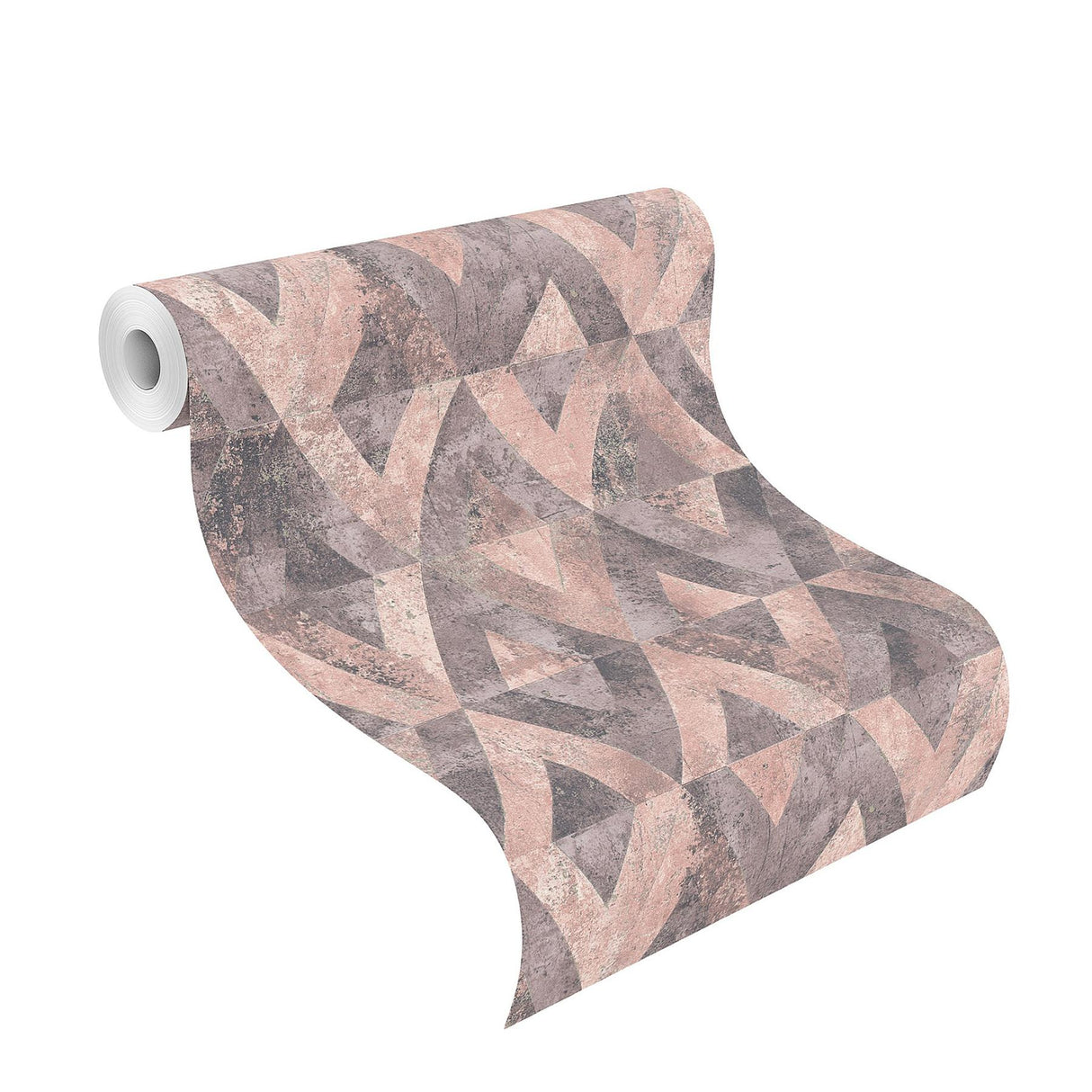 York Shikhar Raspberry Geometric Wallpaper