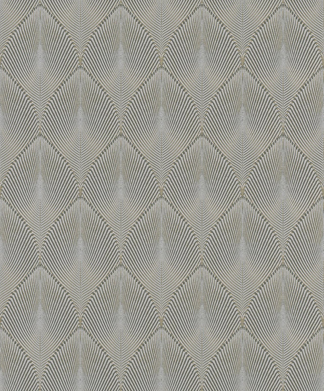 York Tirsuli Grey Ogee Wallpaper