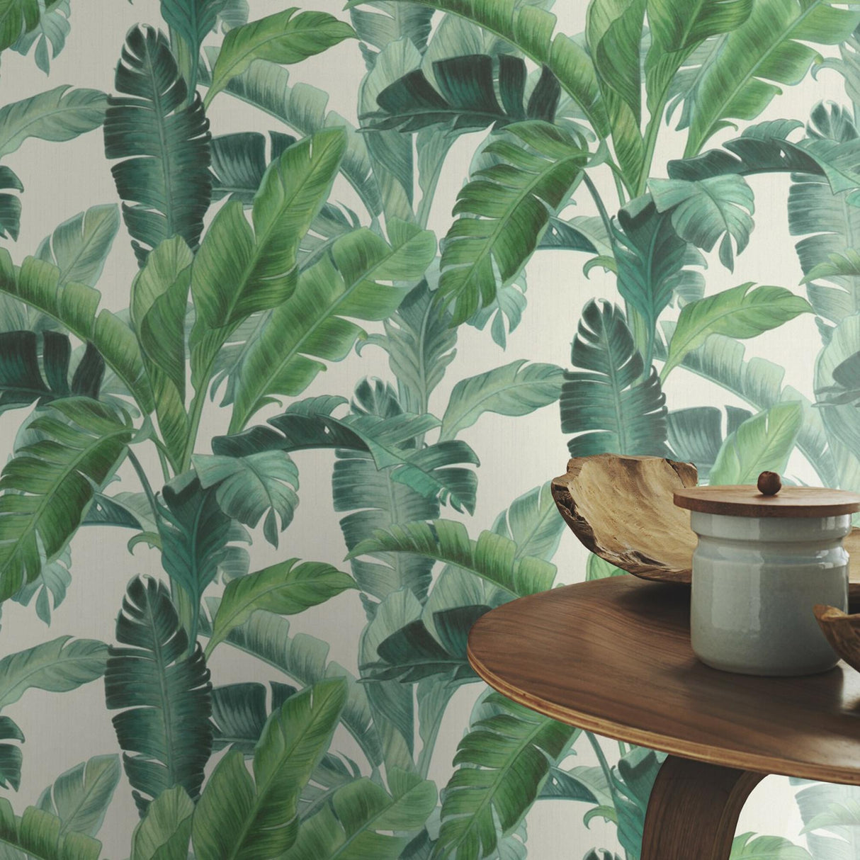 York Orissa Green Palm Frond Wallpaper