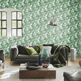 York Orissa Green Palm Frond Wallpaper