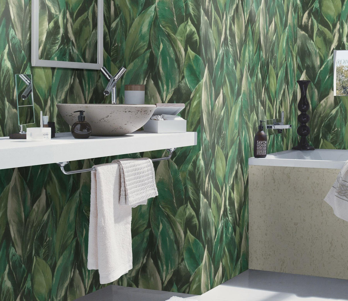 York Maclayi Green Banana Leaf Wallpaper