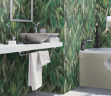 York Maclayi Green Banana Leaf Wallpaper