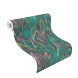 York Maclayi Fuschia Banana Leaf Wallpaper