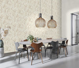 York Rennie Ivory Leaves Wallpaper