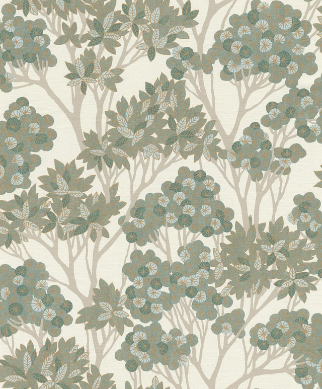 York Stickley Green Tree Wallpaper