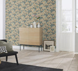 York Stickley Sky Blue Tree Wallpaper