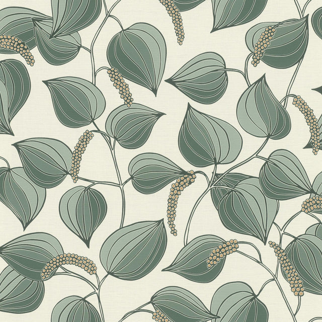 York Alaia Green Leafy Vine Wallpaper