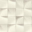 York Eyre White Three-Dimensional Geometric Wallpaper