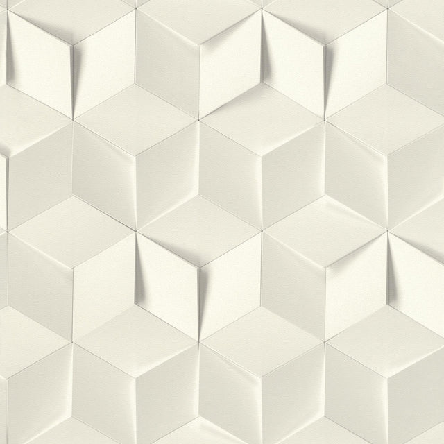 York Catteau Off-White Cube Wallpaper