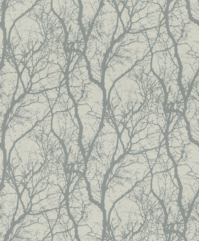 York Wiwen Grey Tree Wallpaper