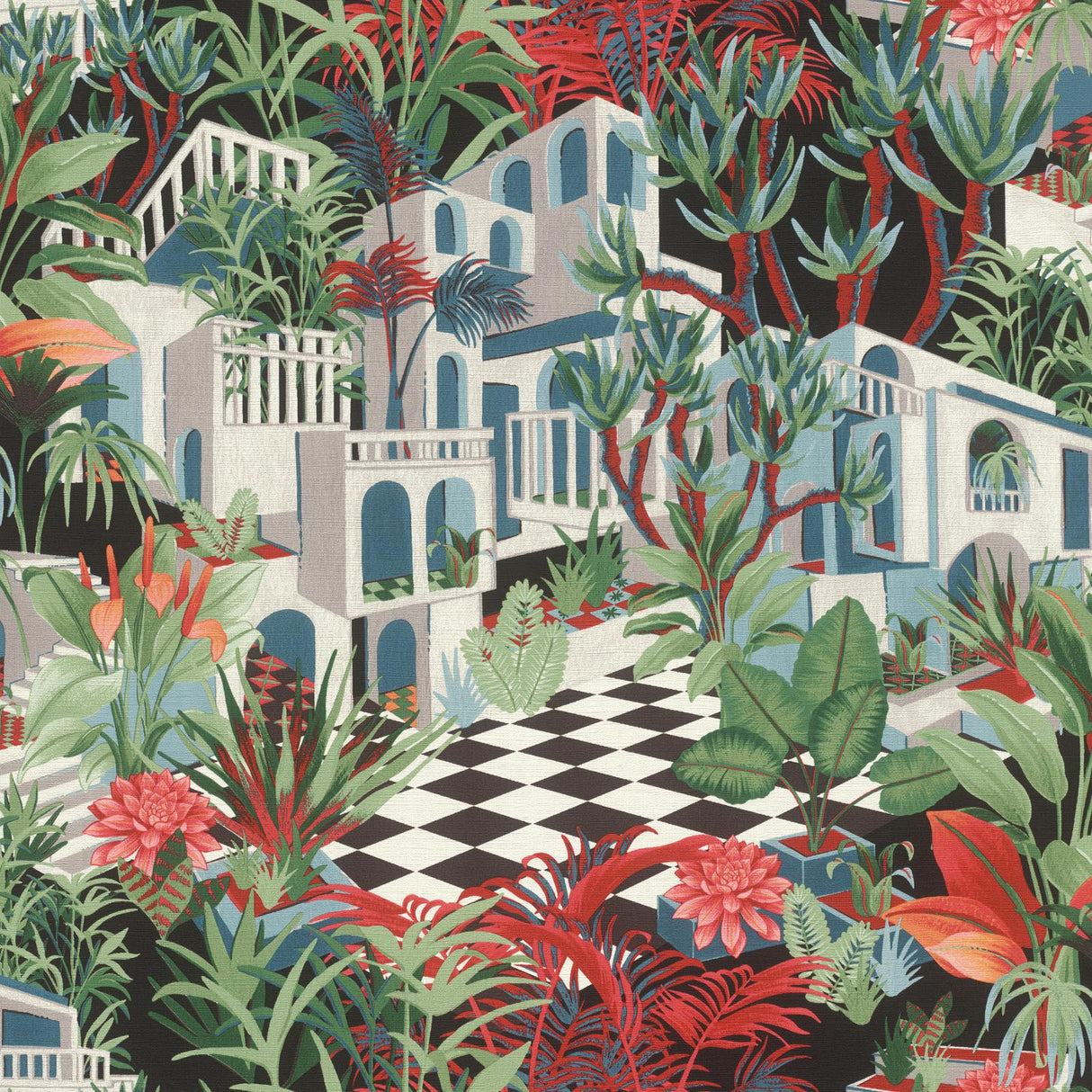 York Merian Multicolor Architectural Wallpaper