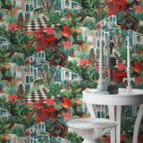 York Merian Multicolor Architectural Wallpaper