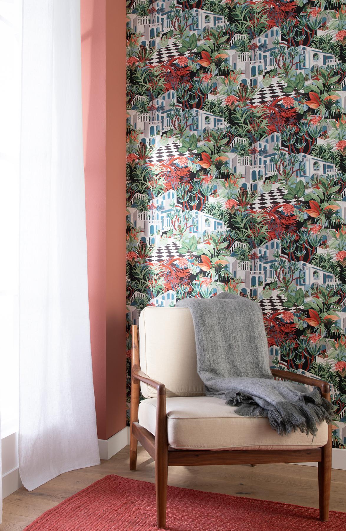 York Merian Multicolor Architectural Wallpaper