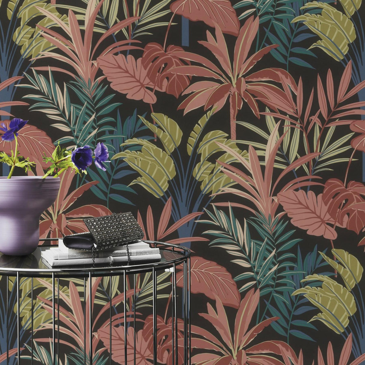 York Rudyard Pink Tropical Flora Wallpaper
