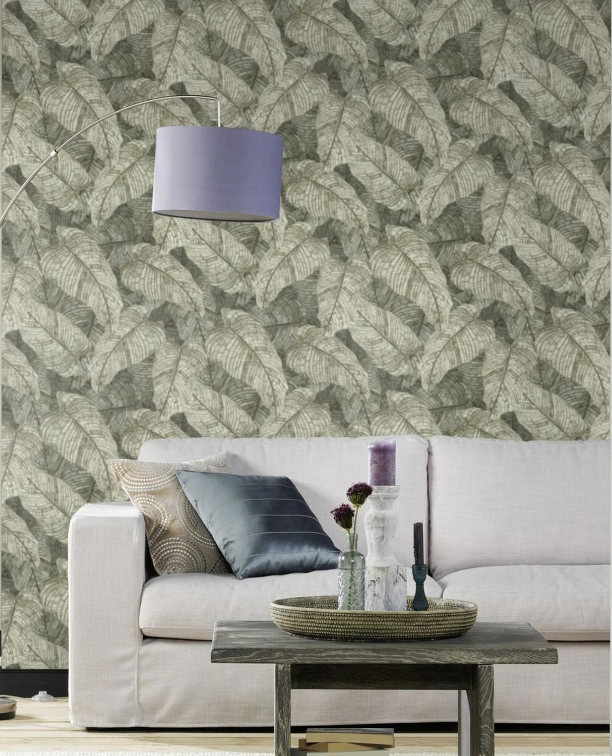 York Galner Moss Leaves Wallpaper