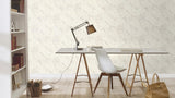 York Galner Ivory Leaves Wallpaper