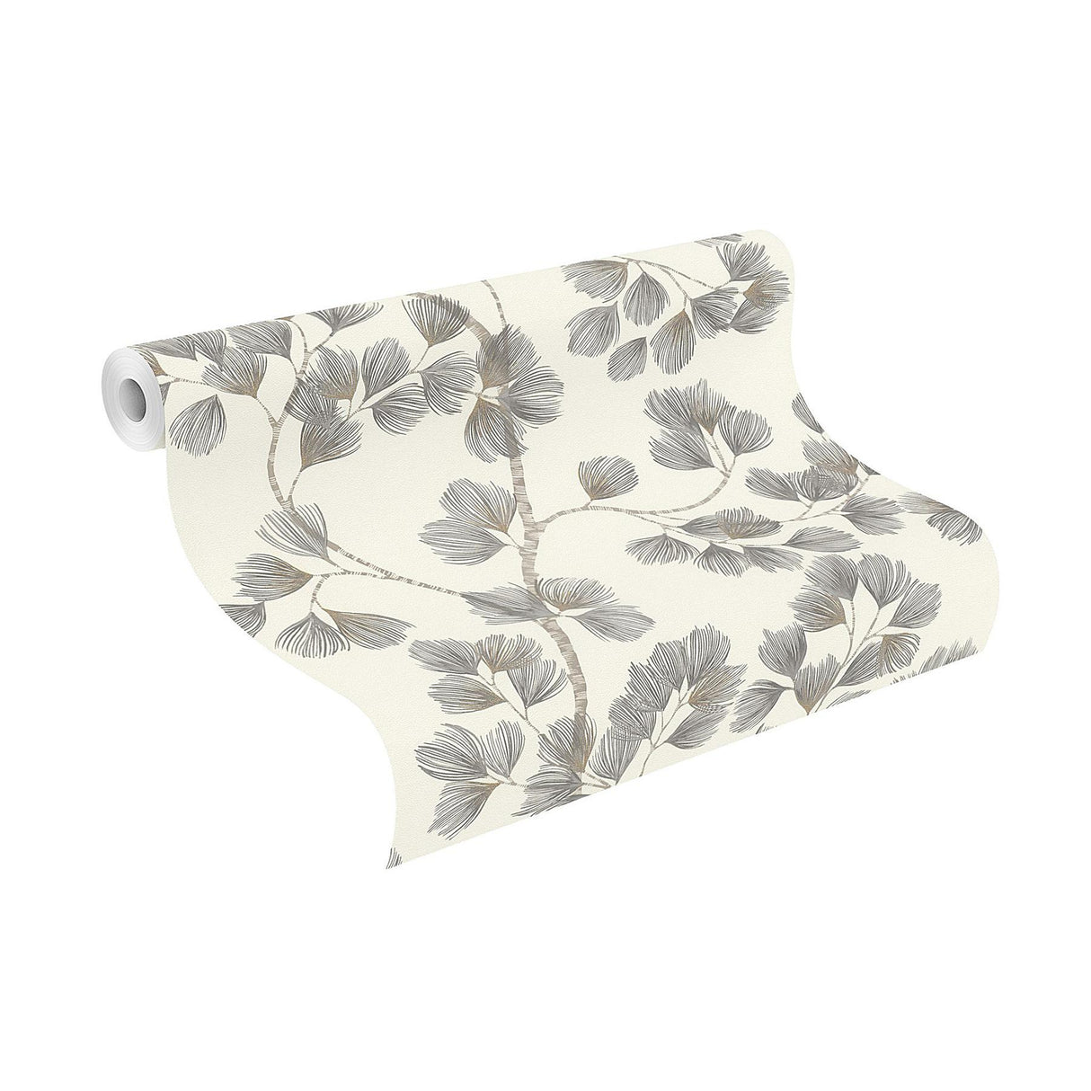 York Newcomb Grey Trailing Branches Wallpaper