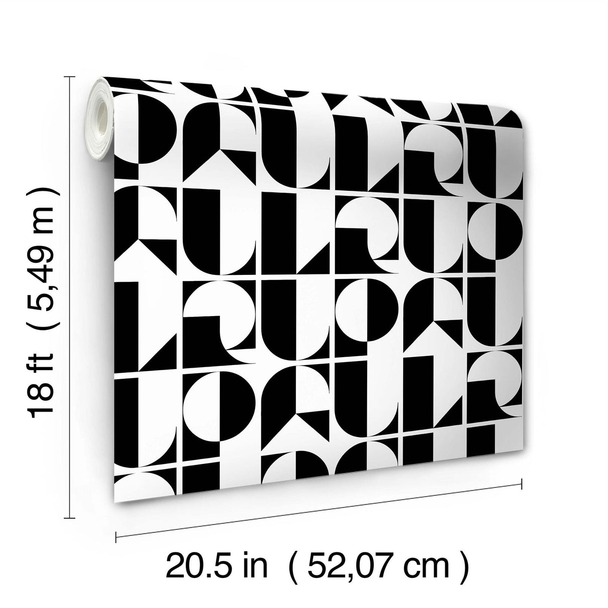 York RuDeco Black Peel & Stick Wallpaper