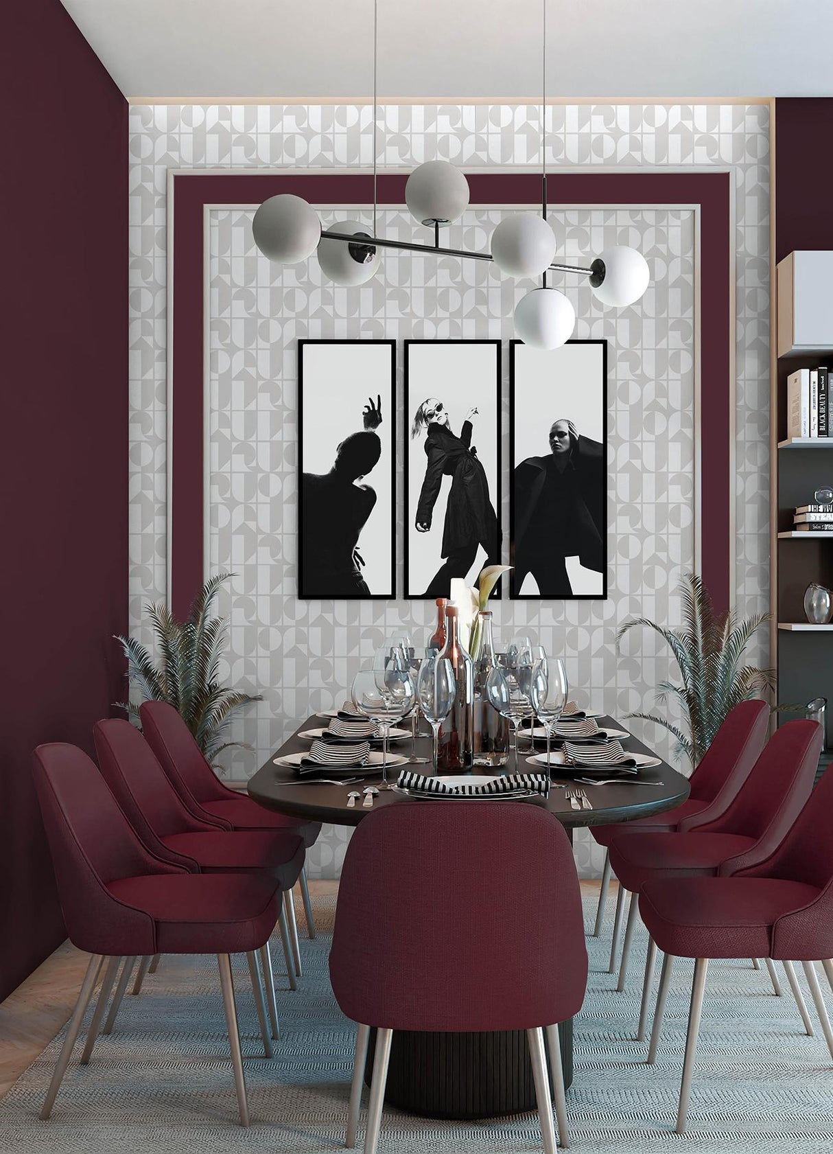 York RuDeco Ghost Grey Peel & Stick Wallpaper
