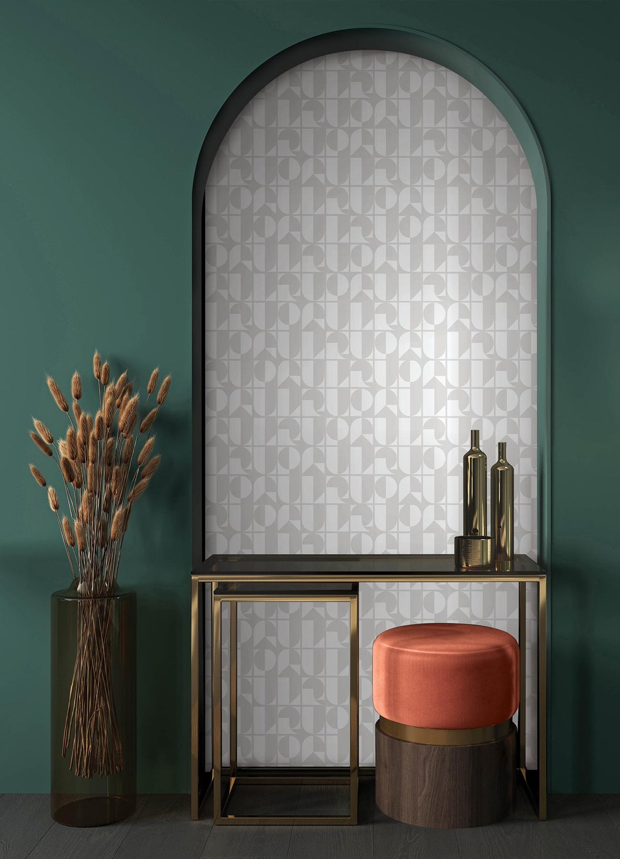 York RuDeco Ghost Grey Peel & Stick Wallpaper