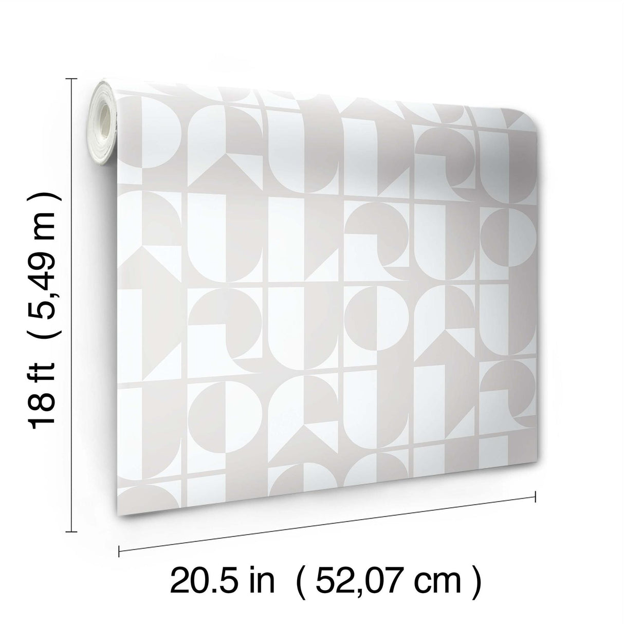 York RuDeco Ghost Grey Peel & Stick Wallpaper
