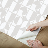 York RuDeco Ghost Grey Peel & Stick Wallpaper
