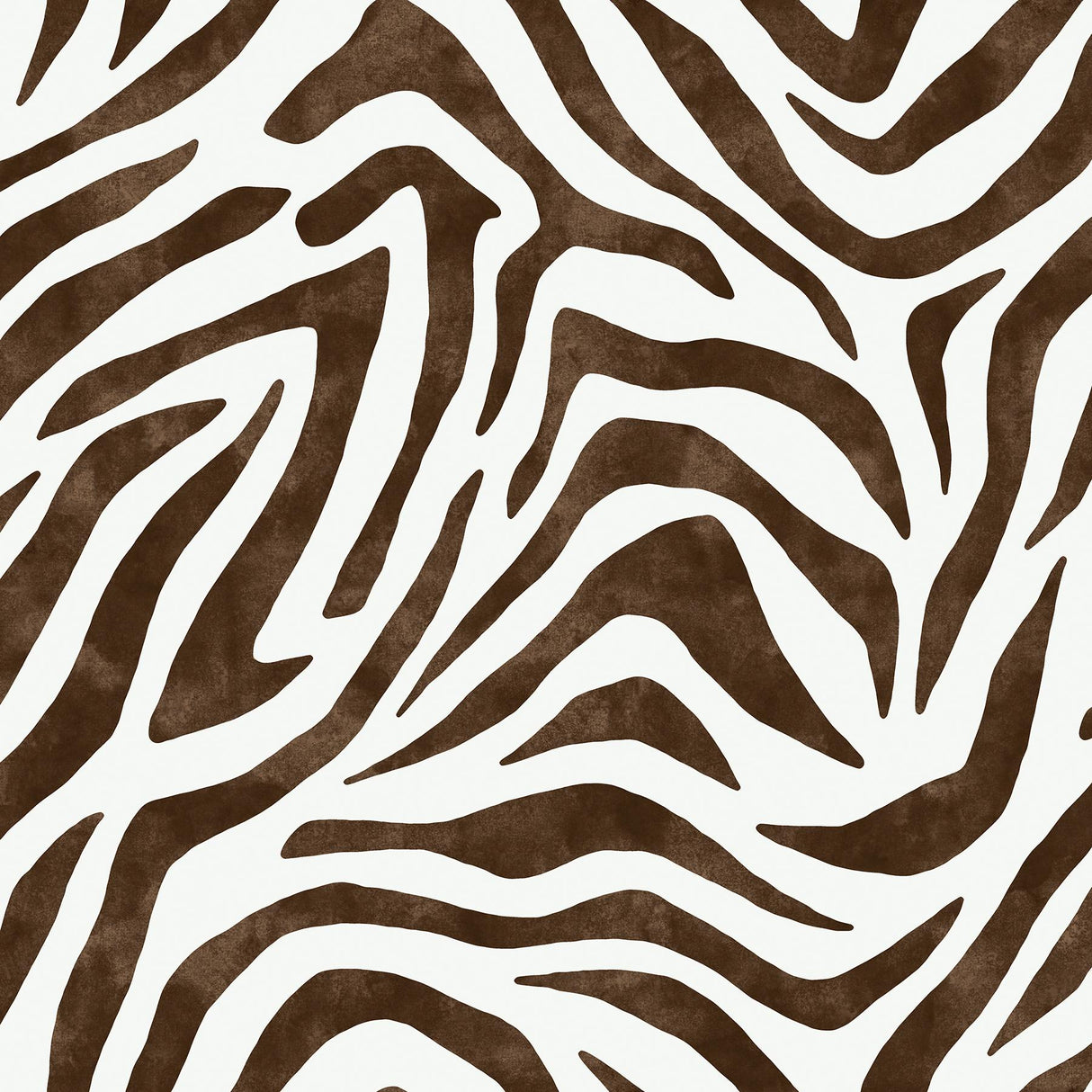 York RuZebra Brown Peel & Stick Wallpaper