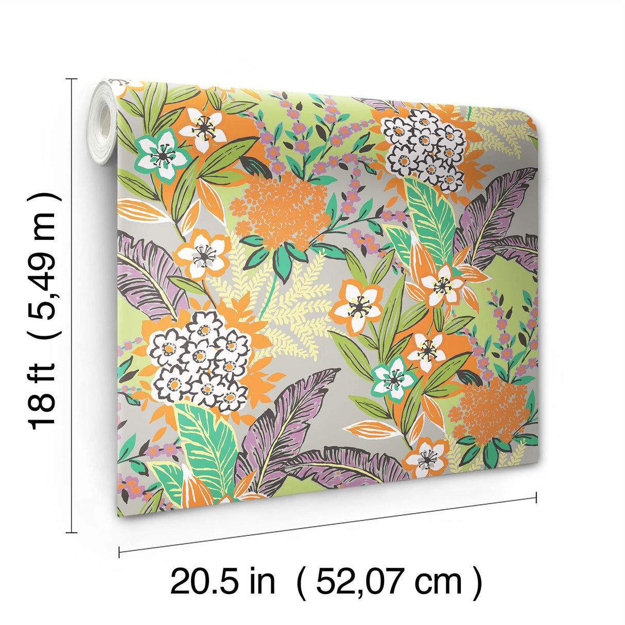 York RuJardin l'Orange Peel & Stick Wallpaper