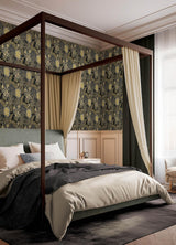 York RuJardin Black Peel & Stick Wallpaper