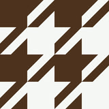 York RuHoundstooth Brown Peel & Stick Wallpaper