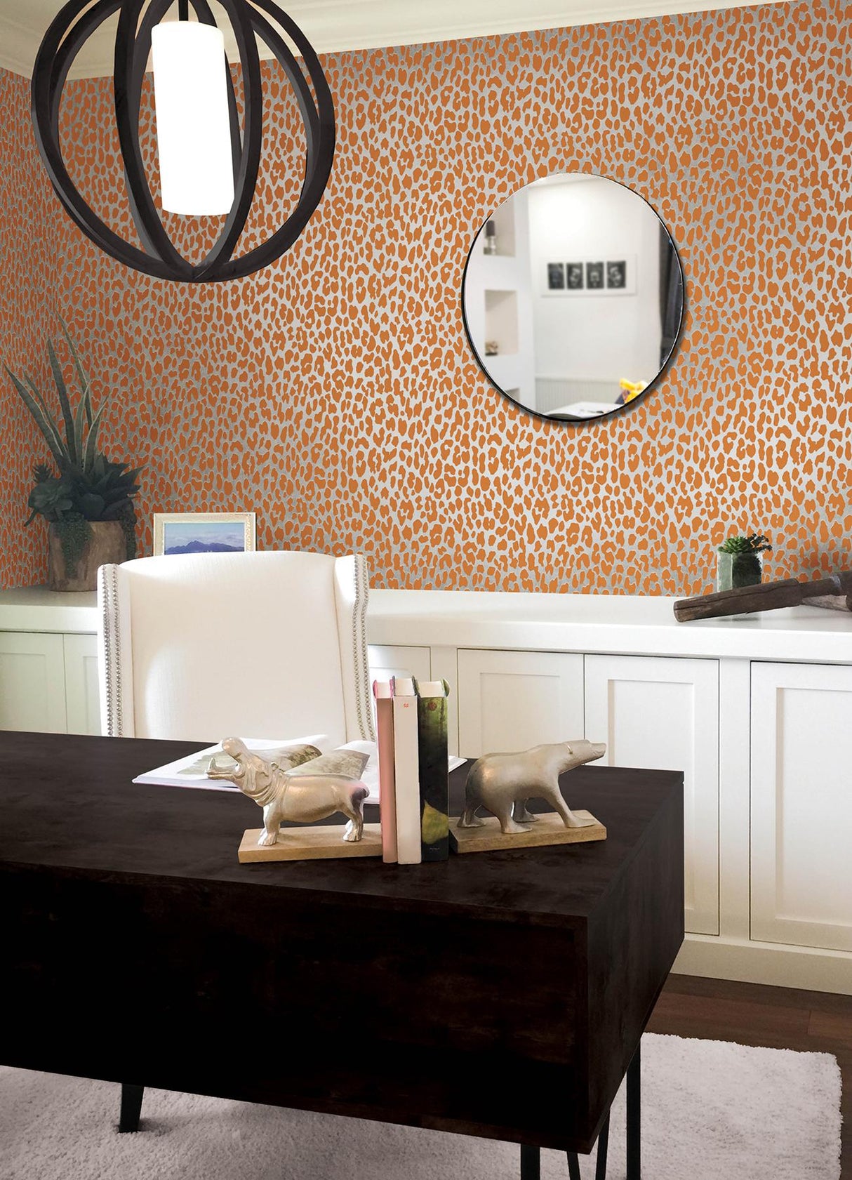 York RuLeopard l'Orange Peel & Stick Wallpaper