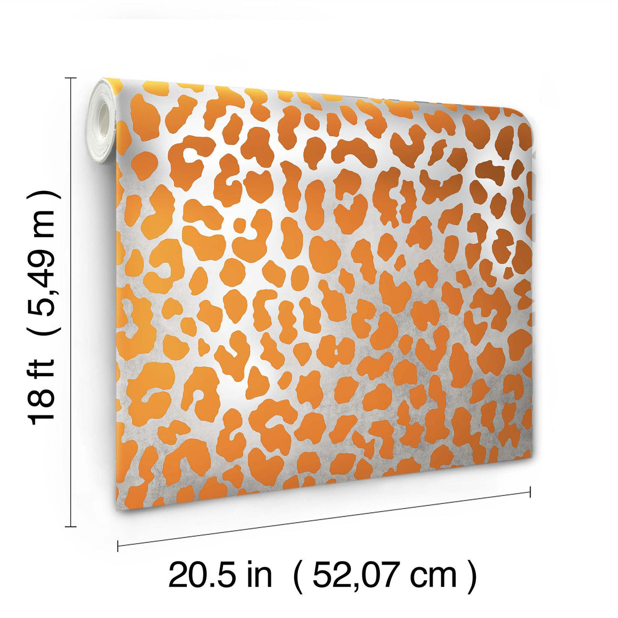 York RuLeopard l'Orange Peel & Stick Wallpaper
