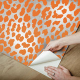 York RuLeopard l'Orange Peel & Stick Wallpaper