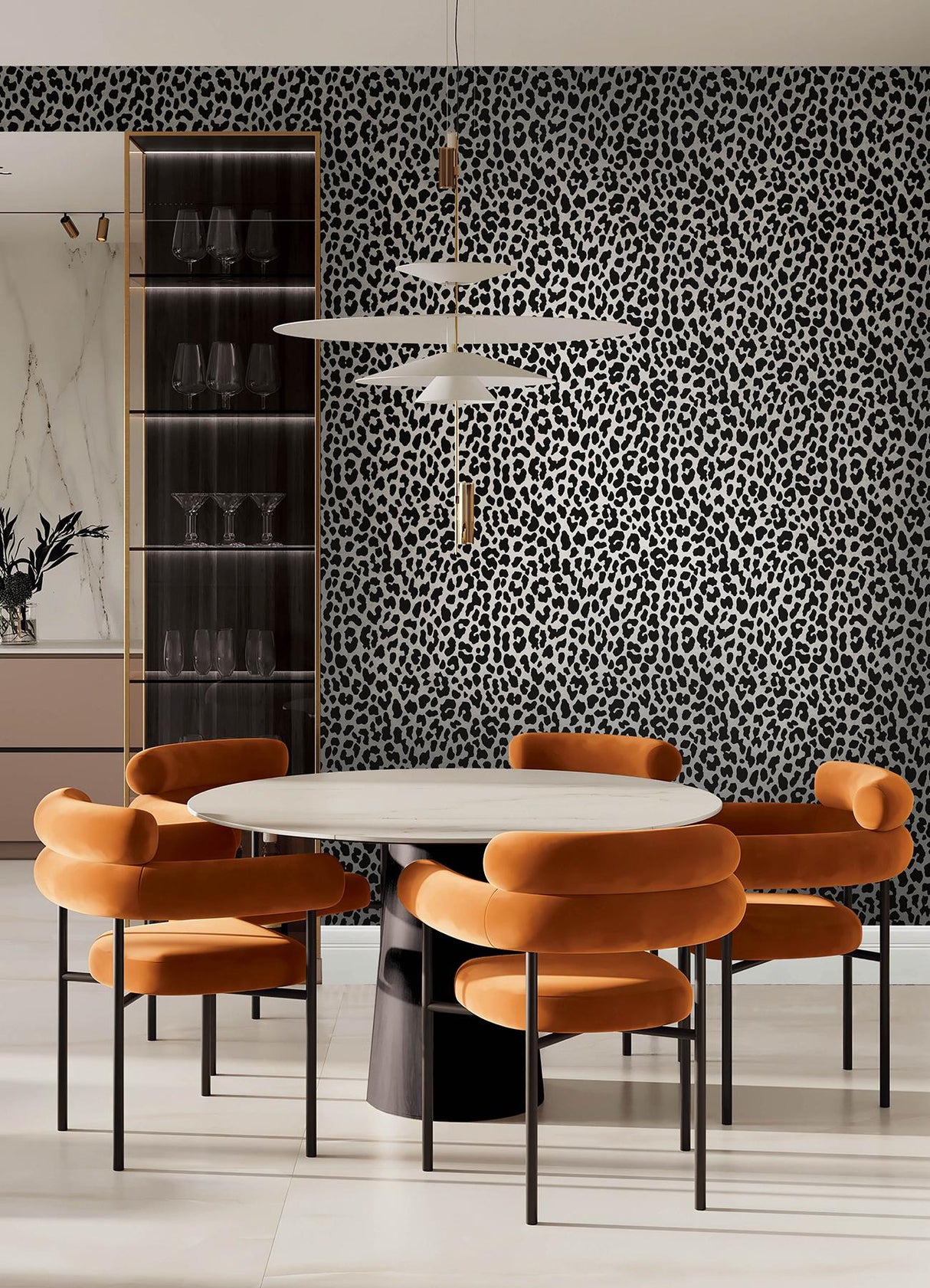 York RuLeopard Black Peel & Stick Wallpaper